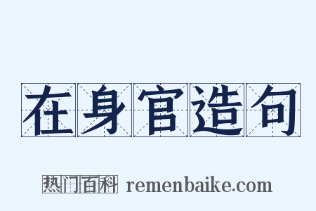 在身官造句是什么意思的图片